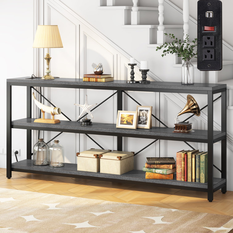 70 inch deals black console table